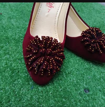 Maroon rhinestone  pumps womens semi formal winter
