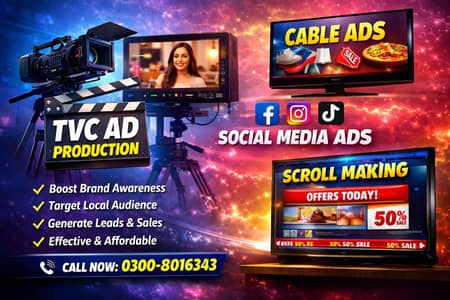 TVC AD Production Cable Ads Social Media Ads Scroll Making