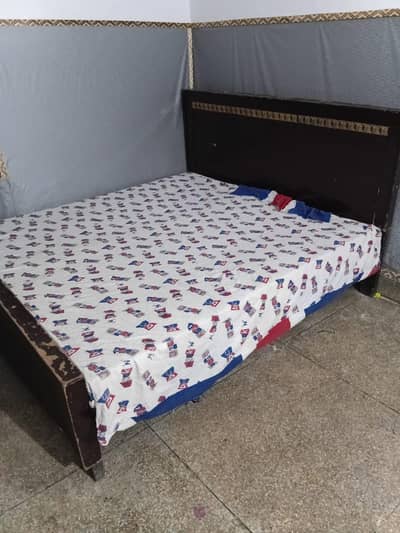 King Size Wooden Bed - Urgently Selling - Used