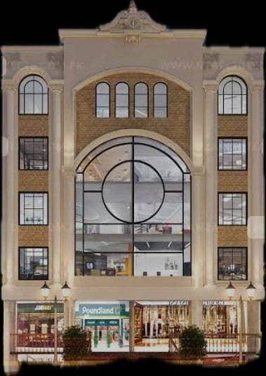 6 Storey Building Triple Side Corner Plaza For Sale In Soan Garden