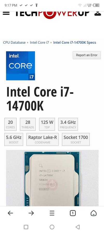 core i7 14 gen 14700k 32gb ram 500gb ssd  GTX 1660 super 6gb