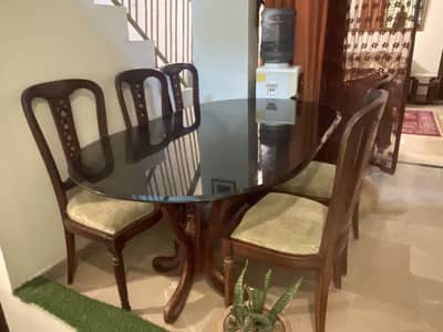 Dining Table with Chairs 7Pcs