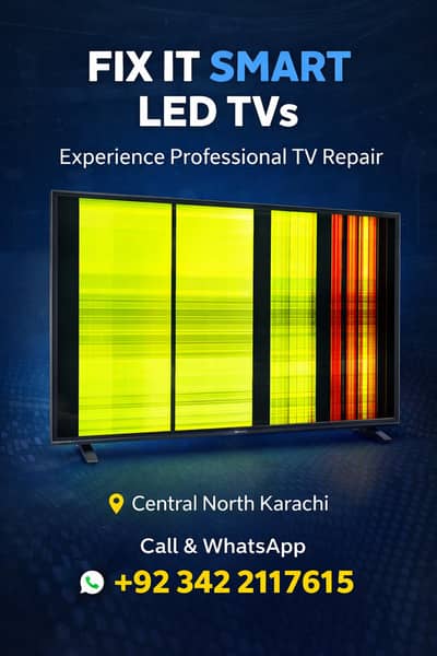 Facing issues with your LCD/LED TV? Half Screen, Lines On Screen