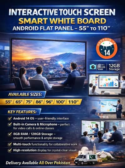 Smart Touch Screen | Smart White Board | Android Flat Panel