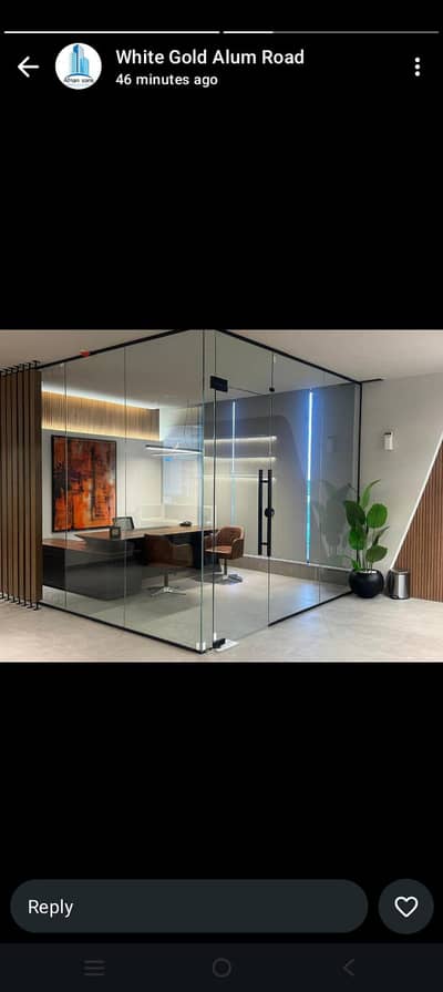 Office Aluminum Glass works / home Windows Door Repairing Service