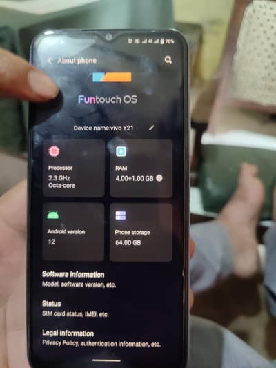 vivo y21 . (03151511179)