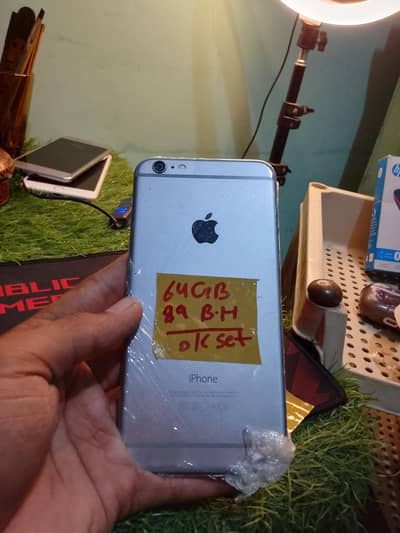 iPhone 6splus Non pta sim Working  64 GB (89 B. H )exchange possible
