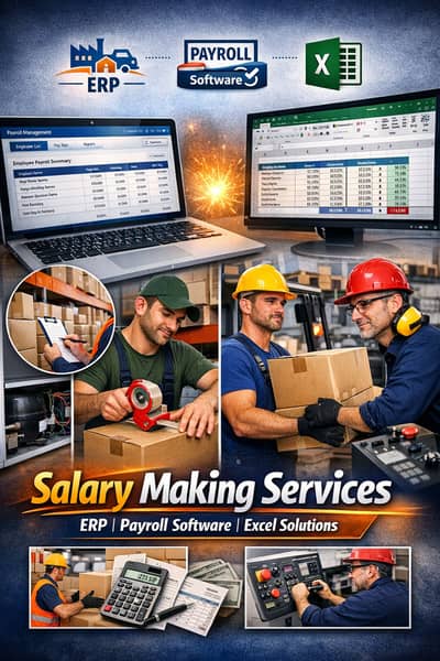  Salary Making Services ERP | Payroll Software | Excel Solutions