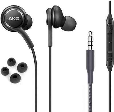 Original AKG Wired Earphone With Mic Black