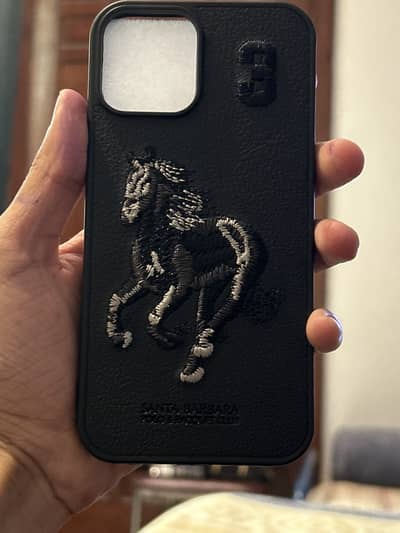 IPhone 12 Back Cover Black Color Polo Premium Quality