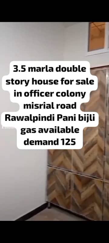 3.5 Marla doubal story house for sale
