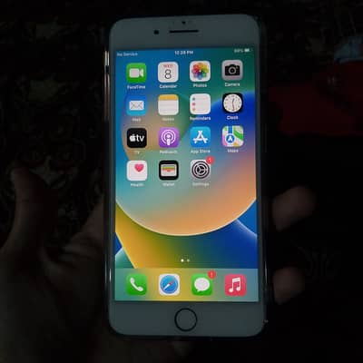 Apple iPhone 8 Plus with back cover, protector, charging, cable no box