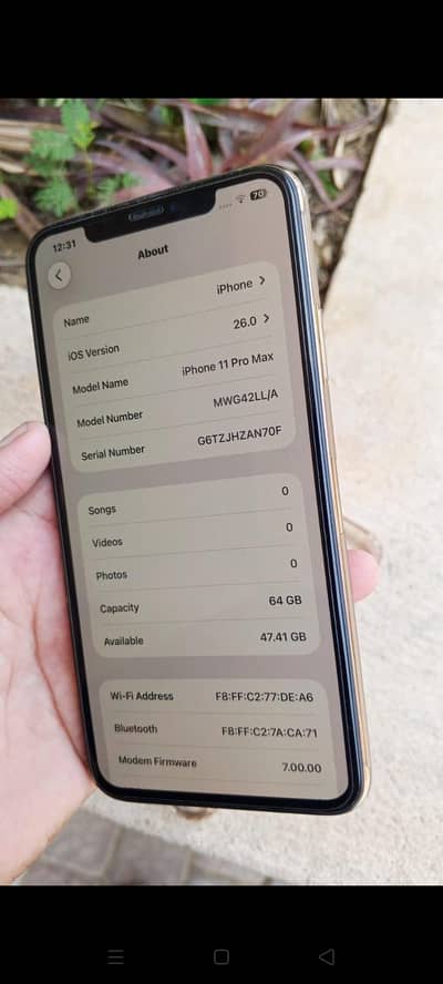 iphone11 pro maxx 64gb