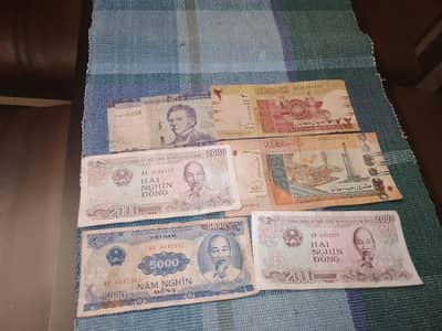 6 banknotes set for sale