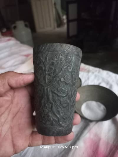 antique copper cup