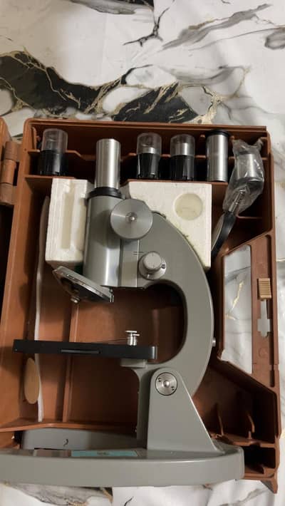 Antique 1971 Olympus Microscope Brand New in Original box Japan