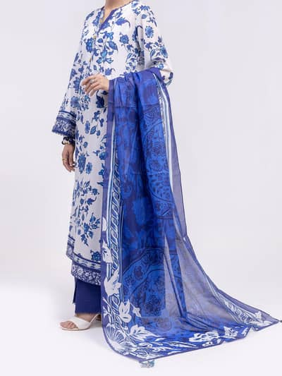 orignal print and embroidery lawn dress