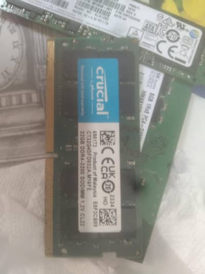 crucial 32b ram ddr4-3200 sodimm 1.2v cl22