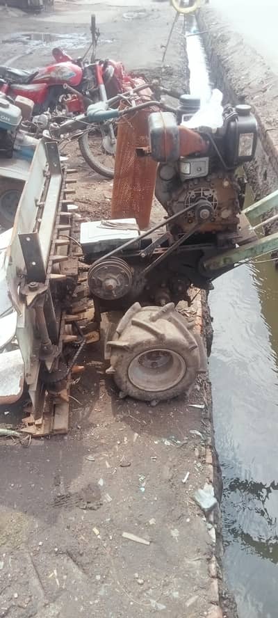 Mini reaper machine& tiller