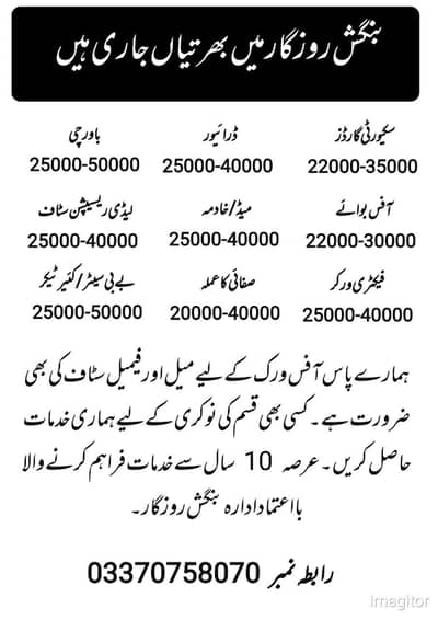 Requirements agency 24/7 available for the Clint's