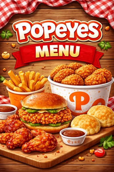 popeyes menu 2026