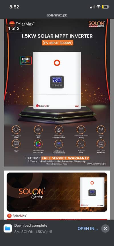 Solar inverters and Lithium ion power bank of importedbrand warranted