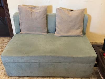 Two Seater Neat And Clean Two Sitter Sofa.