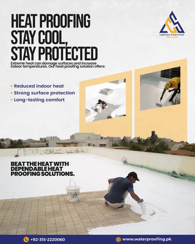 Waterproofing Services Karachi | Roof Waterproofing | Heat Proofing |