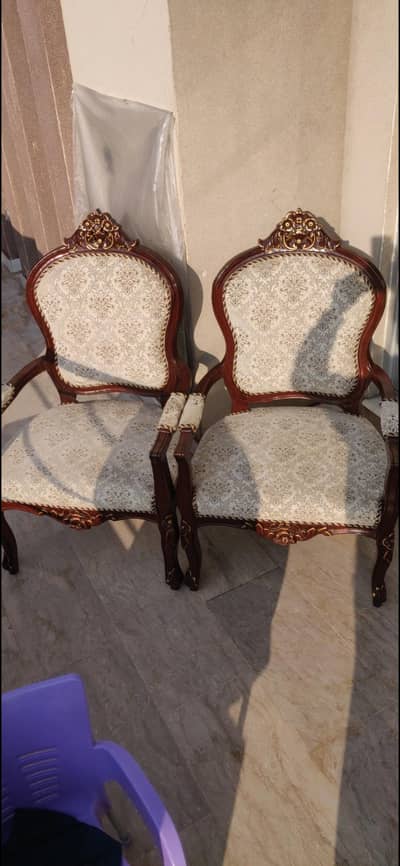 beautiful original sheesham wood chair set