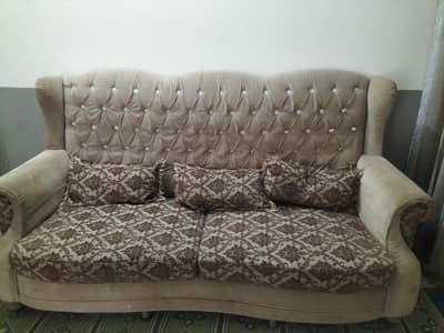 Five seater sofa made in chanoti wood