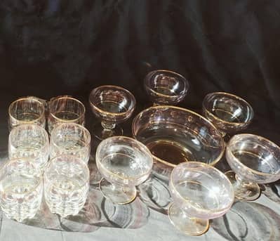 Ice cream cups, Glass, Bowl