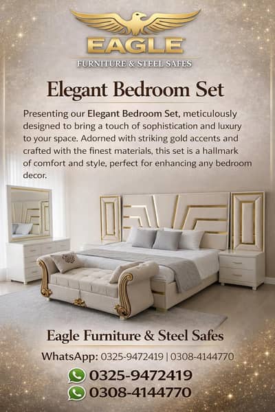 Latest Design Bed Set with Dressing – Premium Look