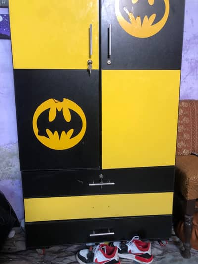 bed and cupboard  with out mattres