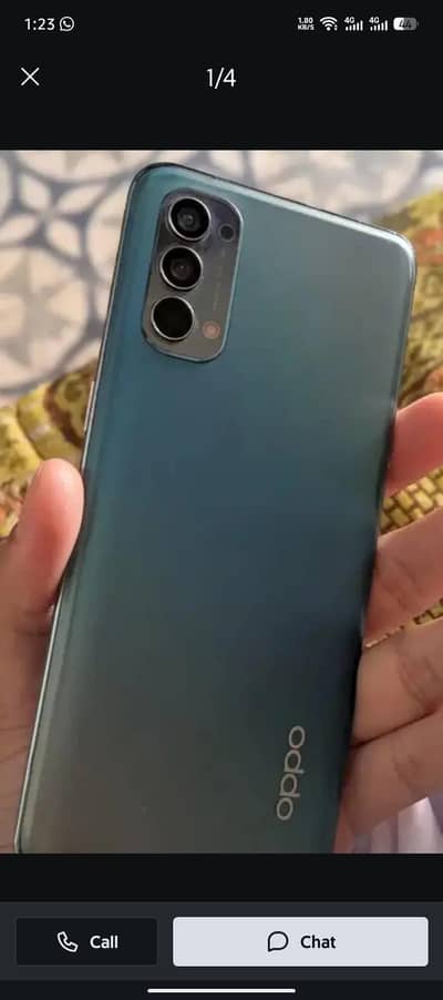 Oppo Reno4 8/128GB with box charger PTA Approved exchange possible