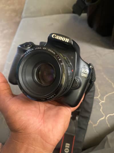 canon 1200D with 50mm lens