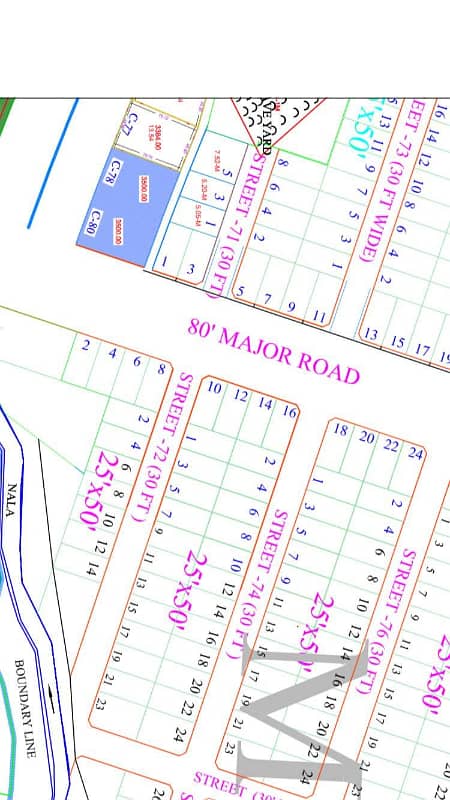 Block M ext first street solid plot sale 0