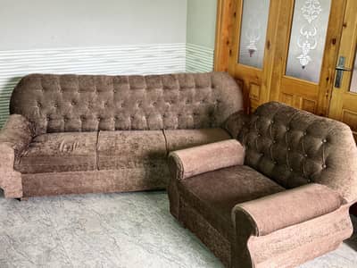 BROWN SOFA-SET