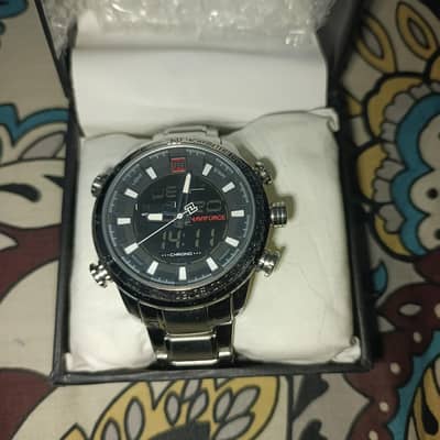 Naviforce NF9093 Dual-Time Military Watch | Box & Original Cushion