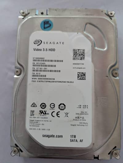 Seagate 1 TB hard
