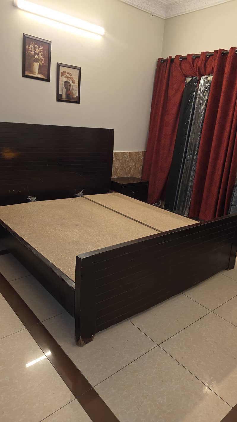 Double bed || bed || dressing Table || side tables || 8/10 0