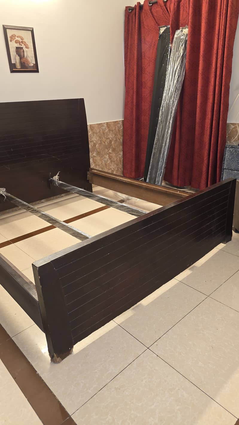 Double bed || bed || dressing Table || side tables || 8/10 3