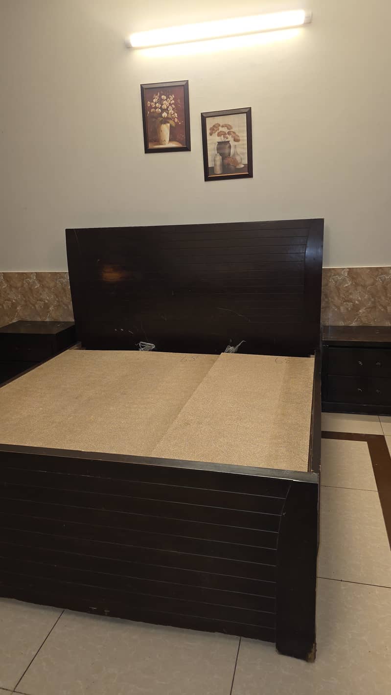 Double bed || bed || dressing Table || side tables || 8/10 4