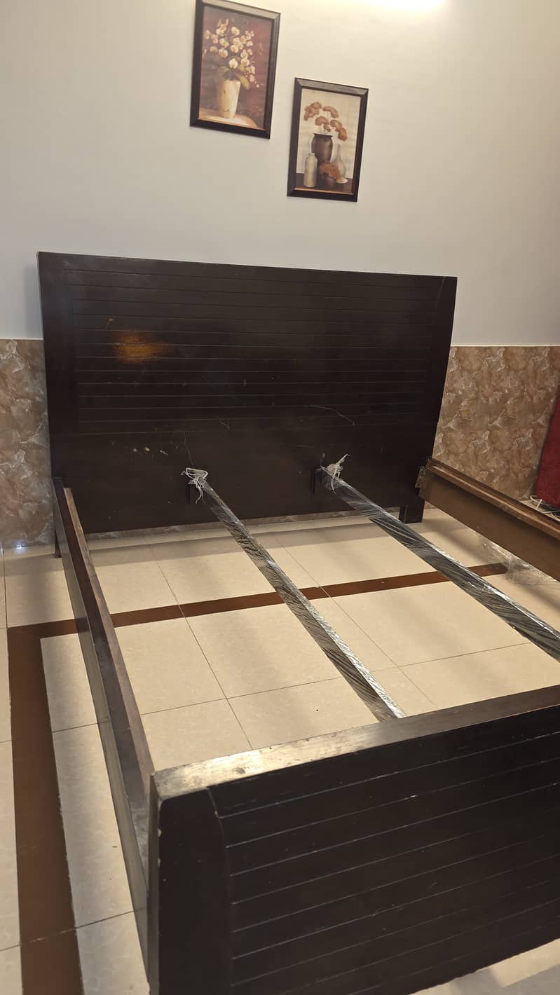 Double bed || bed || dressing Table || side tables || 8/10 5