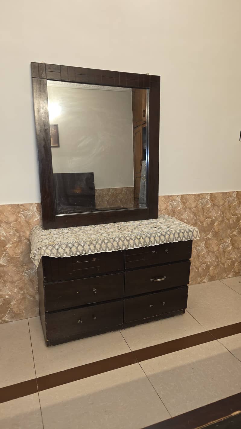 Double bed || bed || dressing Table || side tables || 8/10 6