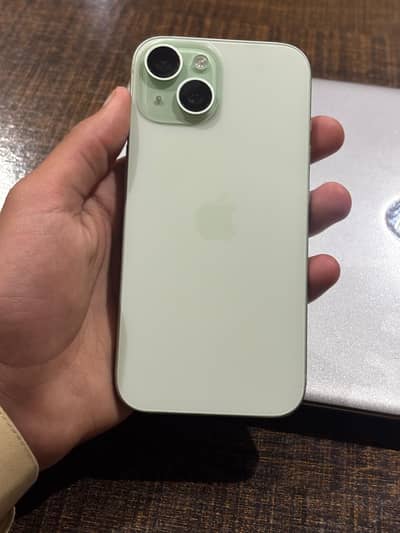 i phone 15 ,10/10 ,Ram6/128 ,87 battery health with charger mdm model