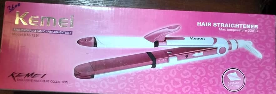 Kemei 3in 1 professional hair straightener