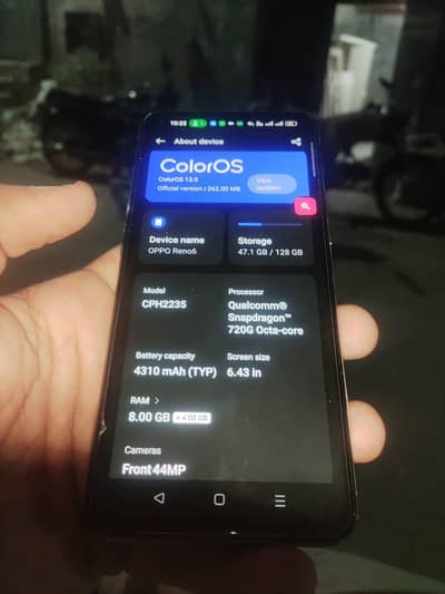 VERY ARGENT SELL OPPO RENO 6 03332167863