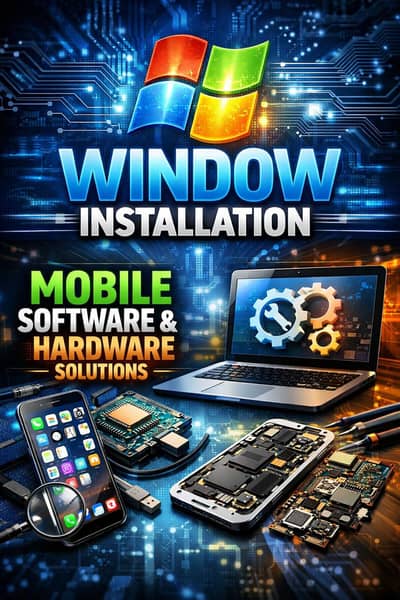 windows installation. mobile software and hardware  solutions