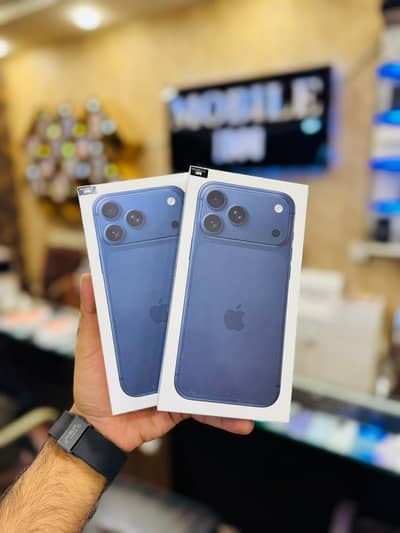 Box Pack Apple Iphone 17 Pro Max 256GB (JV) SIM Lock USA LLA Deep Blu