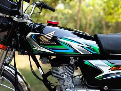 Honda CG 125 2023 Black Febulous 100% Light To Light Geniune